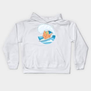 Soft and cute surfer. Kids Hoodie